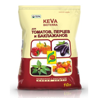 Грунт KEVA BIOTERRA для томатов и перцев 10л (8шт) Г - купить оптом