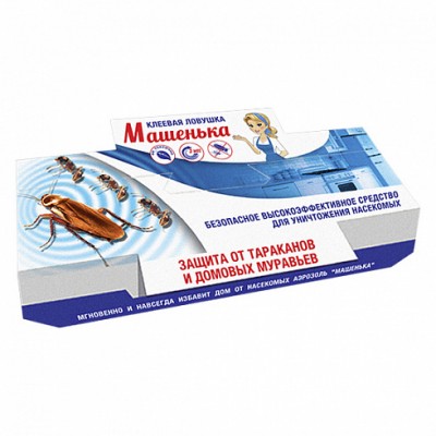 Клеевая ловушка Машенька от тараканов и муравьев 25г (120шт) Прок - купить оптом