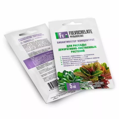 Удобрение МЕРА Фульвохелат для рассады декоративно-лиственных растений 5мл (40шт) - купить оптом